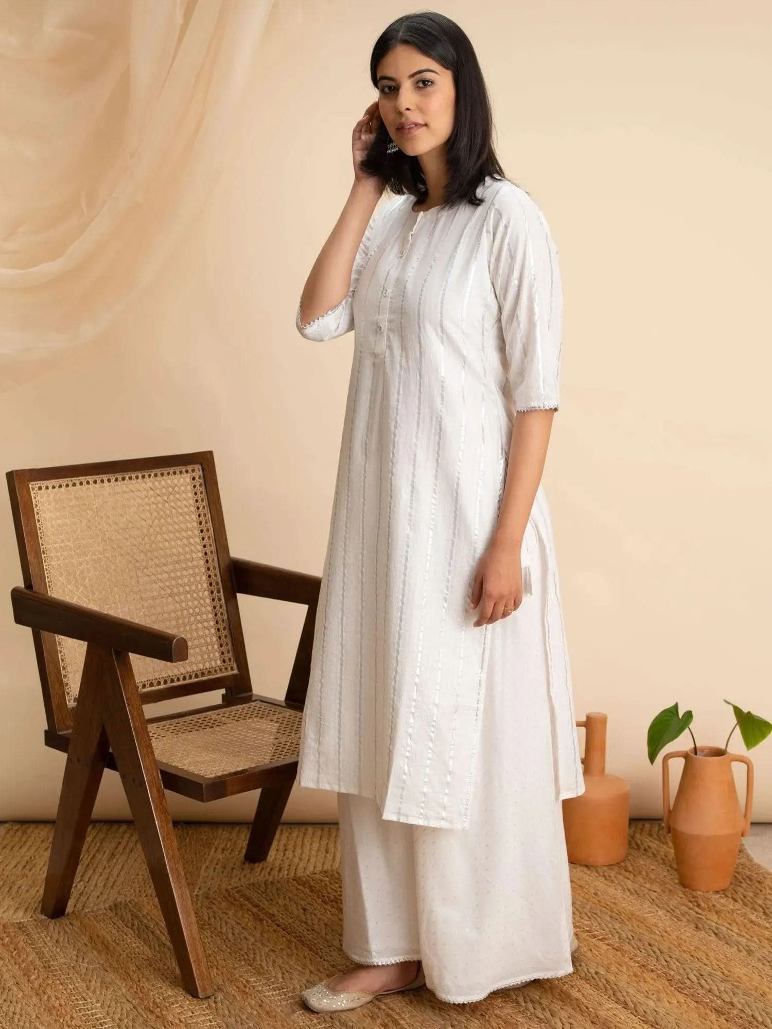 White Kurta from Noventra Shop